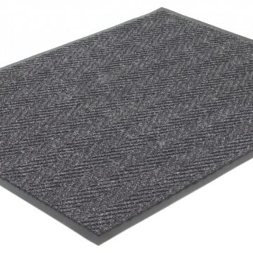 Herringbone Entrance Matting Charcoal Full