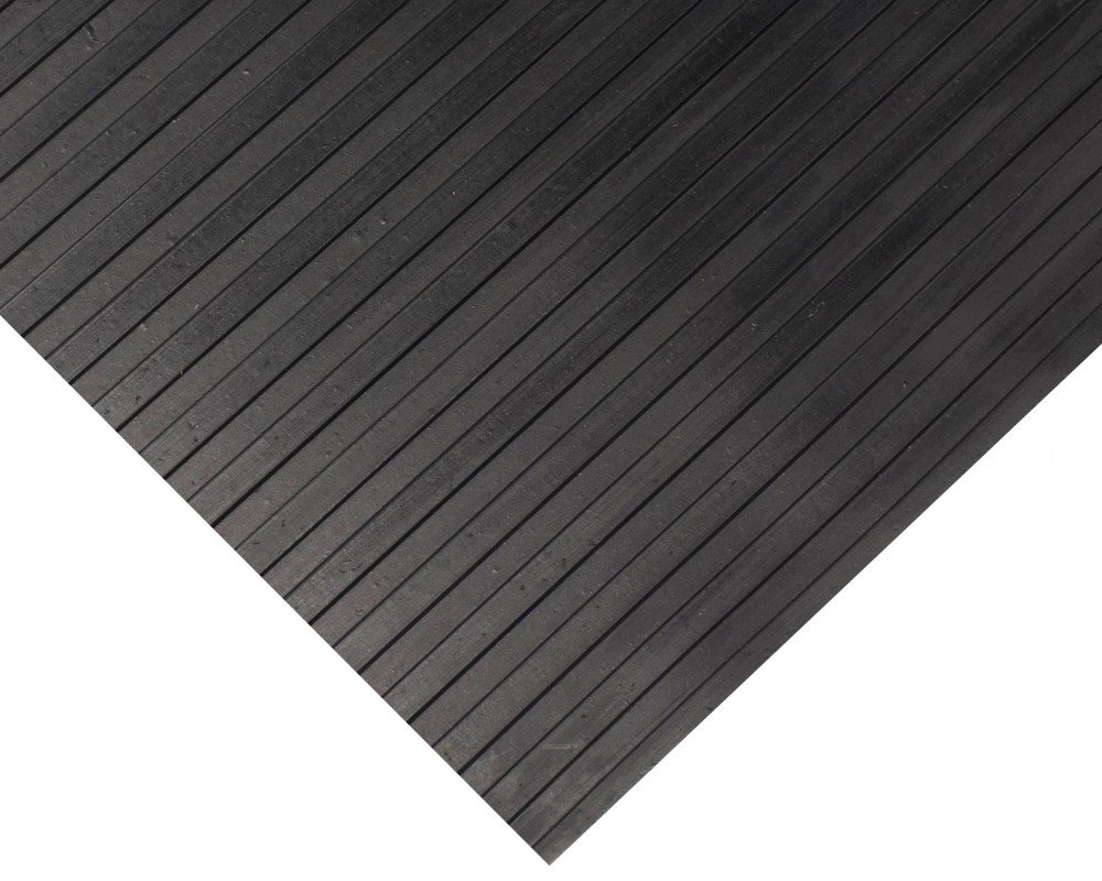 Wide Rib Rubber Black