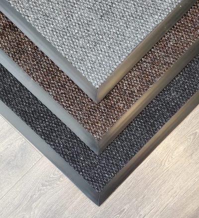 Premium Knob Entrance Matting Grey Chocolate Charcoal